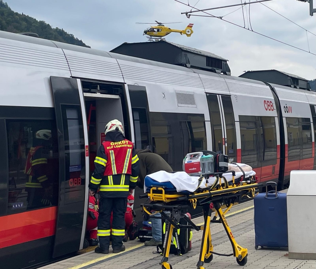 Technischer Einsatz am Bahnhof Losenstein