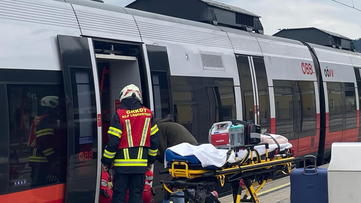 Technischer Einsatz am Bahnhof Losenstein